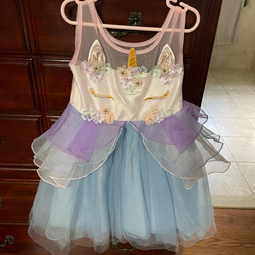 Little girls unicorn dress